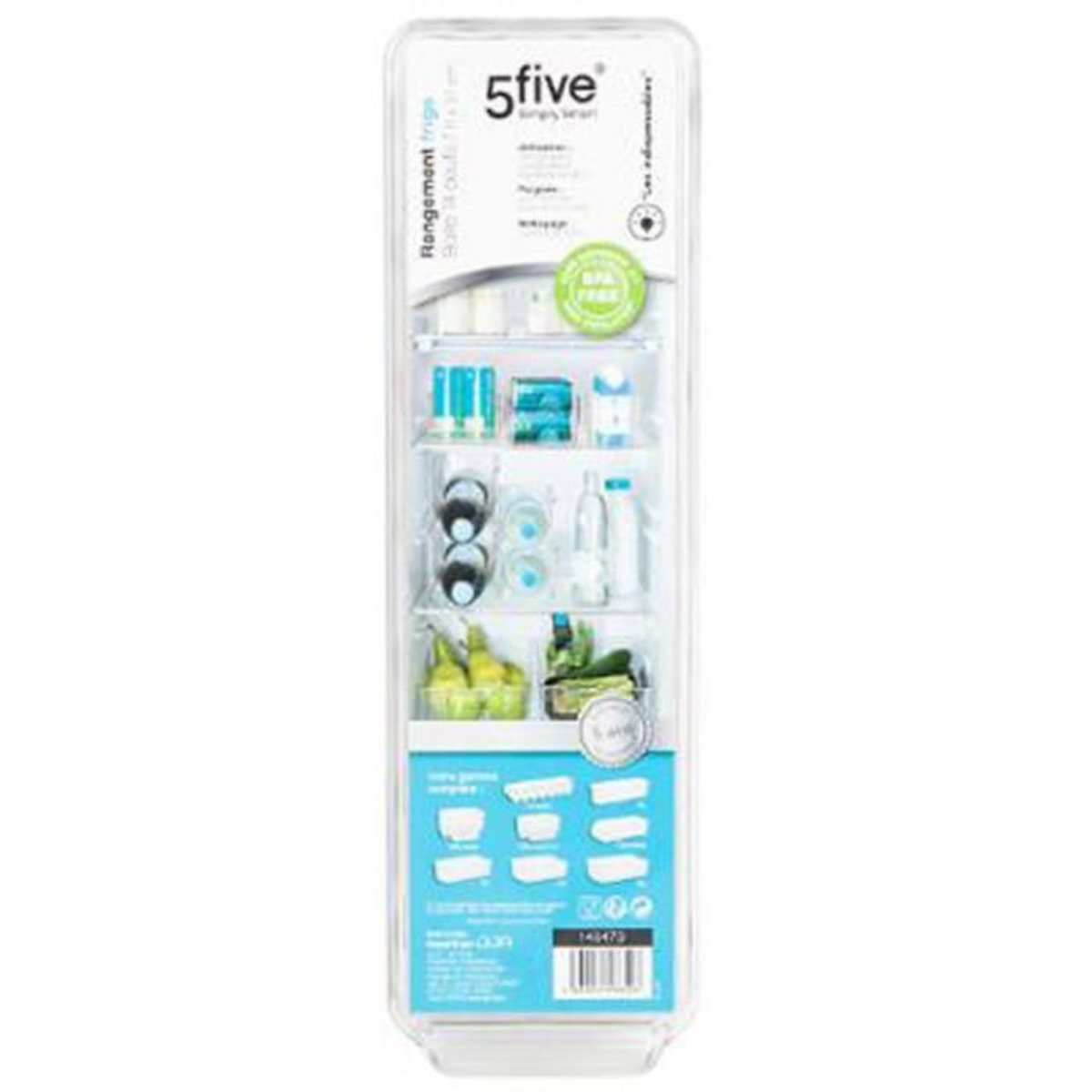 FIVE Bac de Rangement Frigo  14 Oeufs  37cm Transparent