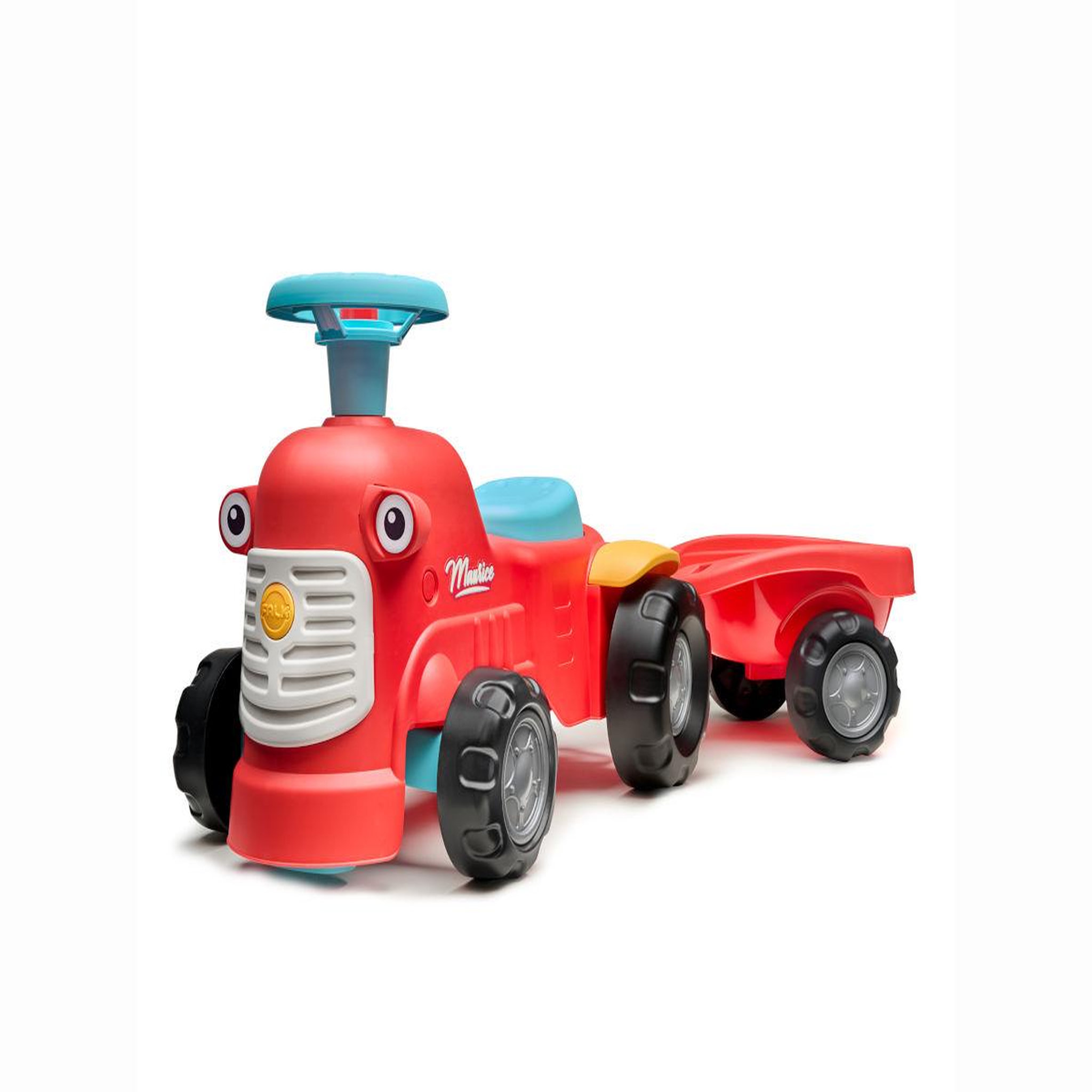 FALK Porteur tracteur maurice rouge avec remorque 1 à 3 ans - falk