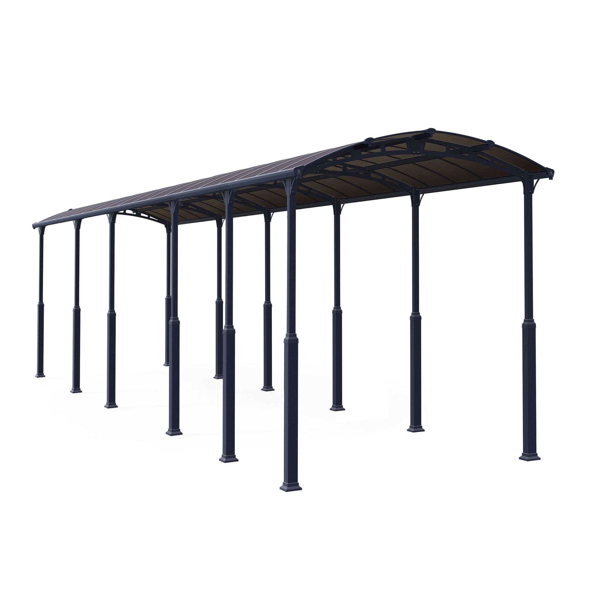 Voir la diapositive 2 : Canopia by PALRAM Carport Camping-Car Aluminium - Anthracite -40,3m² - ARCADIA ALPINE 6402