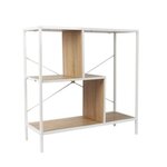 Paris Prix Étagère Design  Edison  80cm Naturel & Blanc