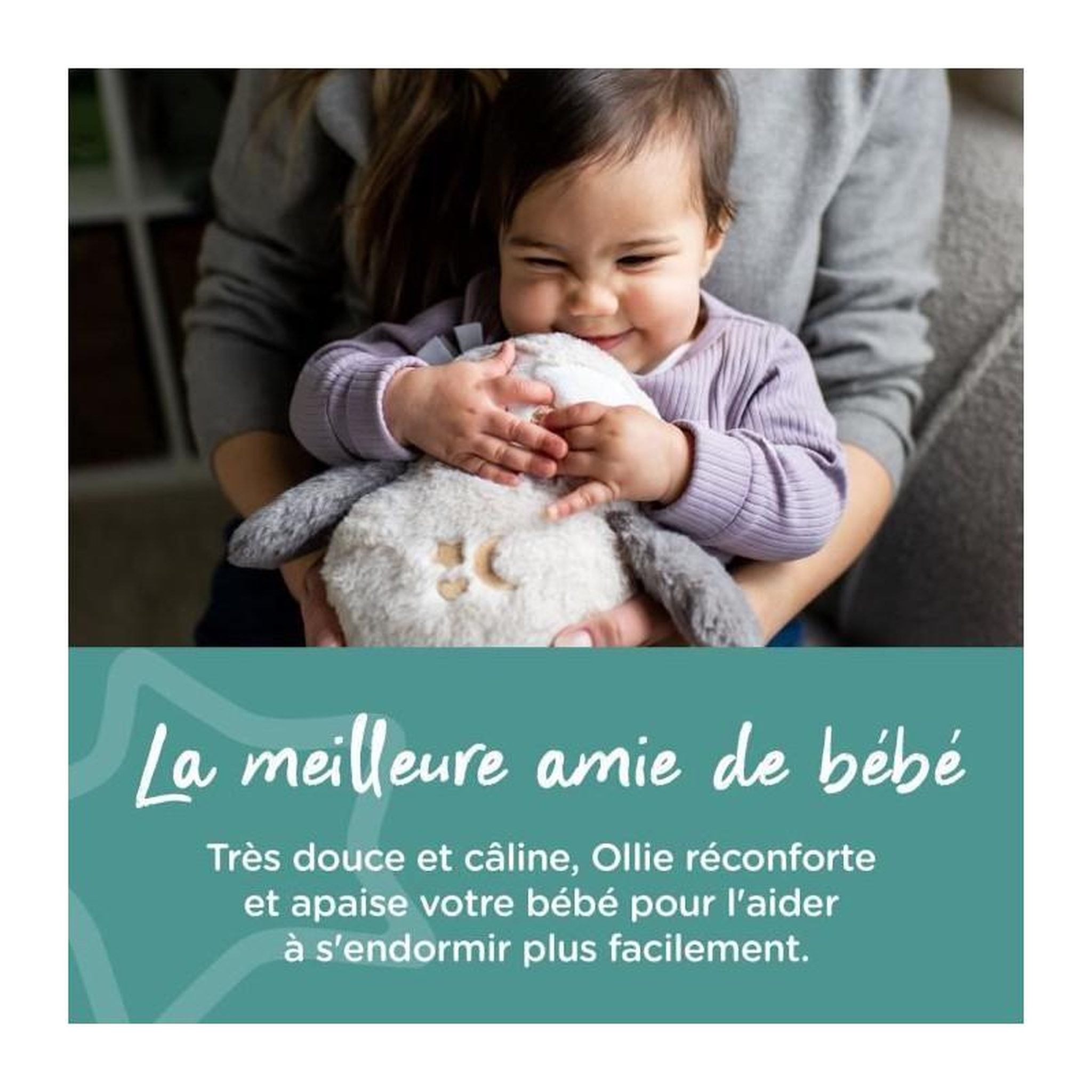 Voir la diapositive 3 : TOMMEE TIPPEE TOMME TIPPEE, Peluche veilleuse de luxe avec CrySensor, 6 sons apaisants, USB, lavable en machine, Ollie la Chouette