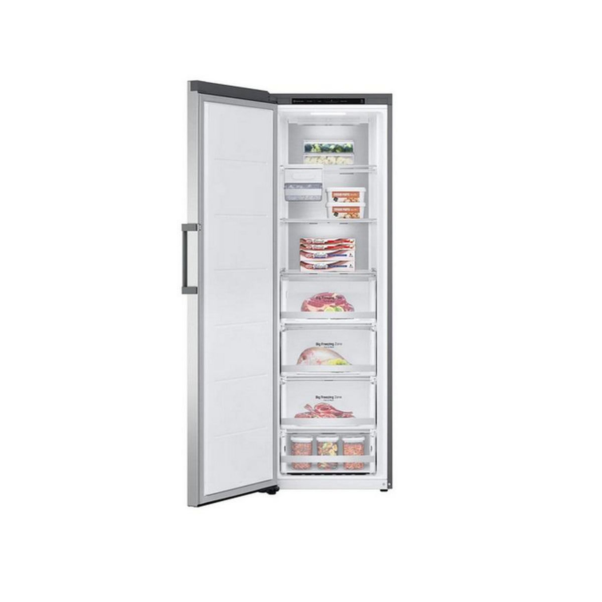 LG Congélateur armoire 60cm 324l silver - GFT61PZCSE