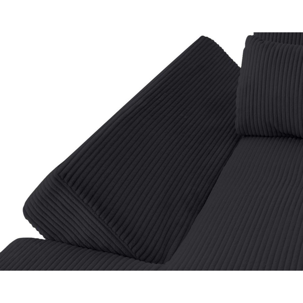 LISA DESIGN Vermont s - canapé panoramique d'angle droit 7 places en velours côtelé