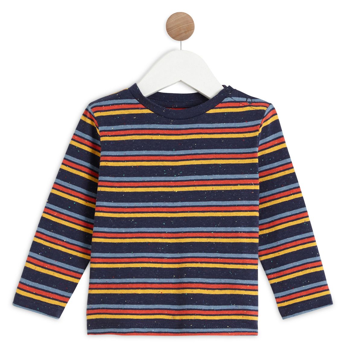 IN EXTENSO T-shirt manches longues à rayures bébé garçon