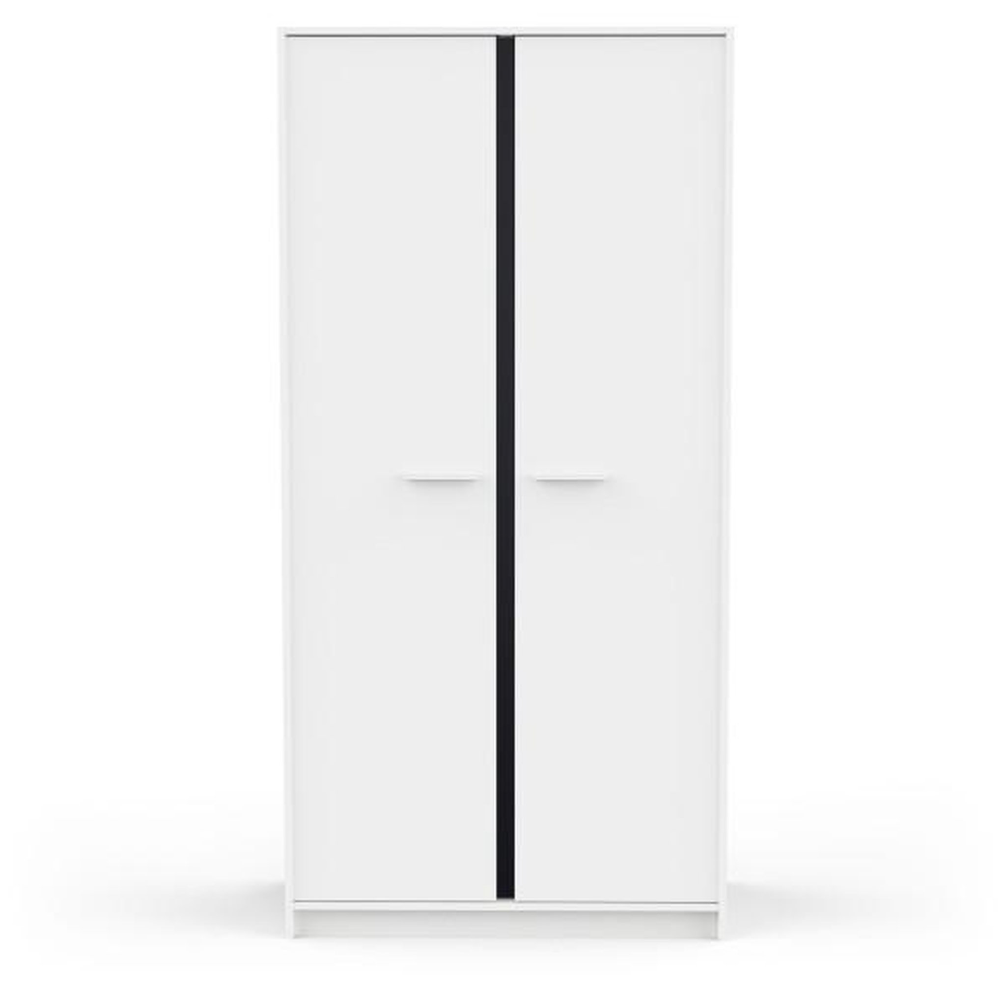 Voir la diapositive 6 : Demeyere Armoire de chambre - REVERSO - Blanc mat - 2 portes - 88,3 x 50 x 180,9 cm