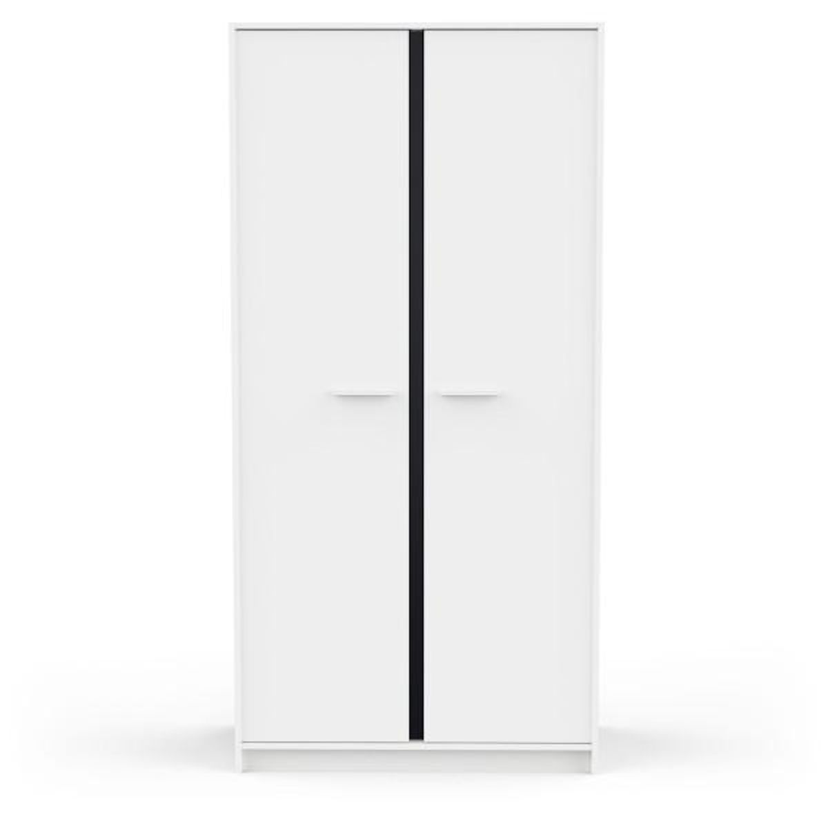Demeyere Armoire de chambre - REVERSO - Blanc mat - 2 portes - 88,3 x 50 x 180,9 cm