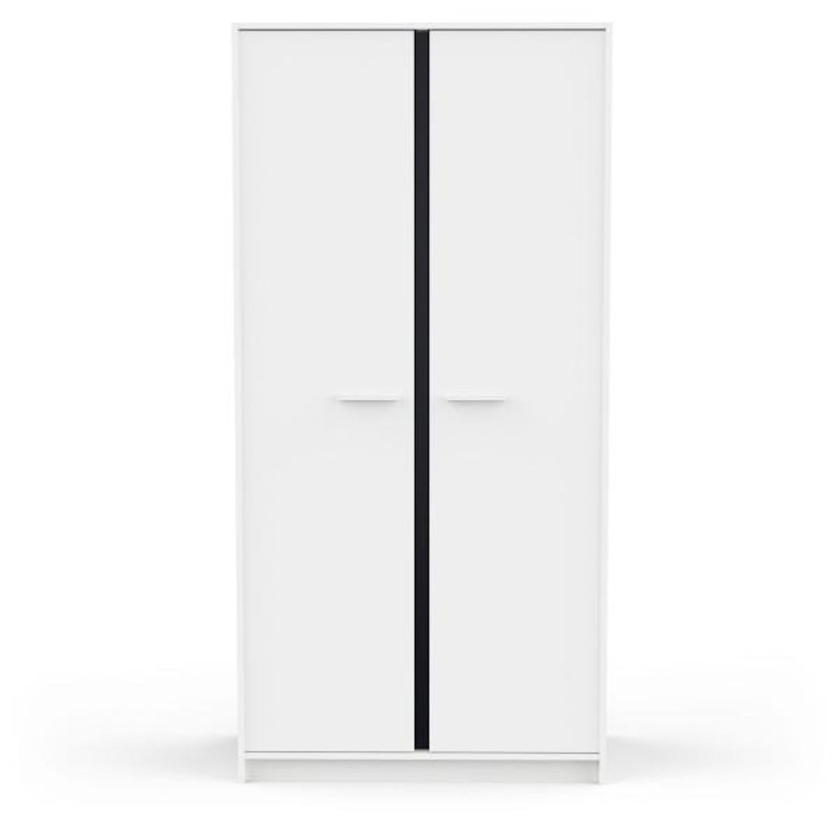 Demeyere Armoire de chambre - REVERSO - Blanc mat - 2 portes - 88,3 x 50 x 180,9 cm