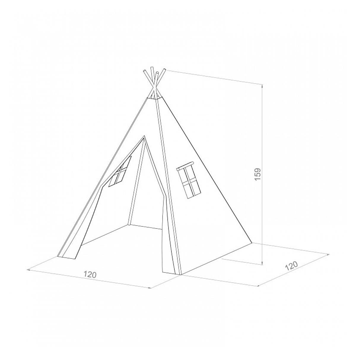 Sunny Alba Tipi tente vert pastel