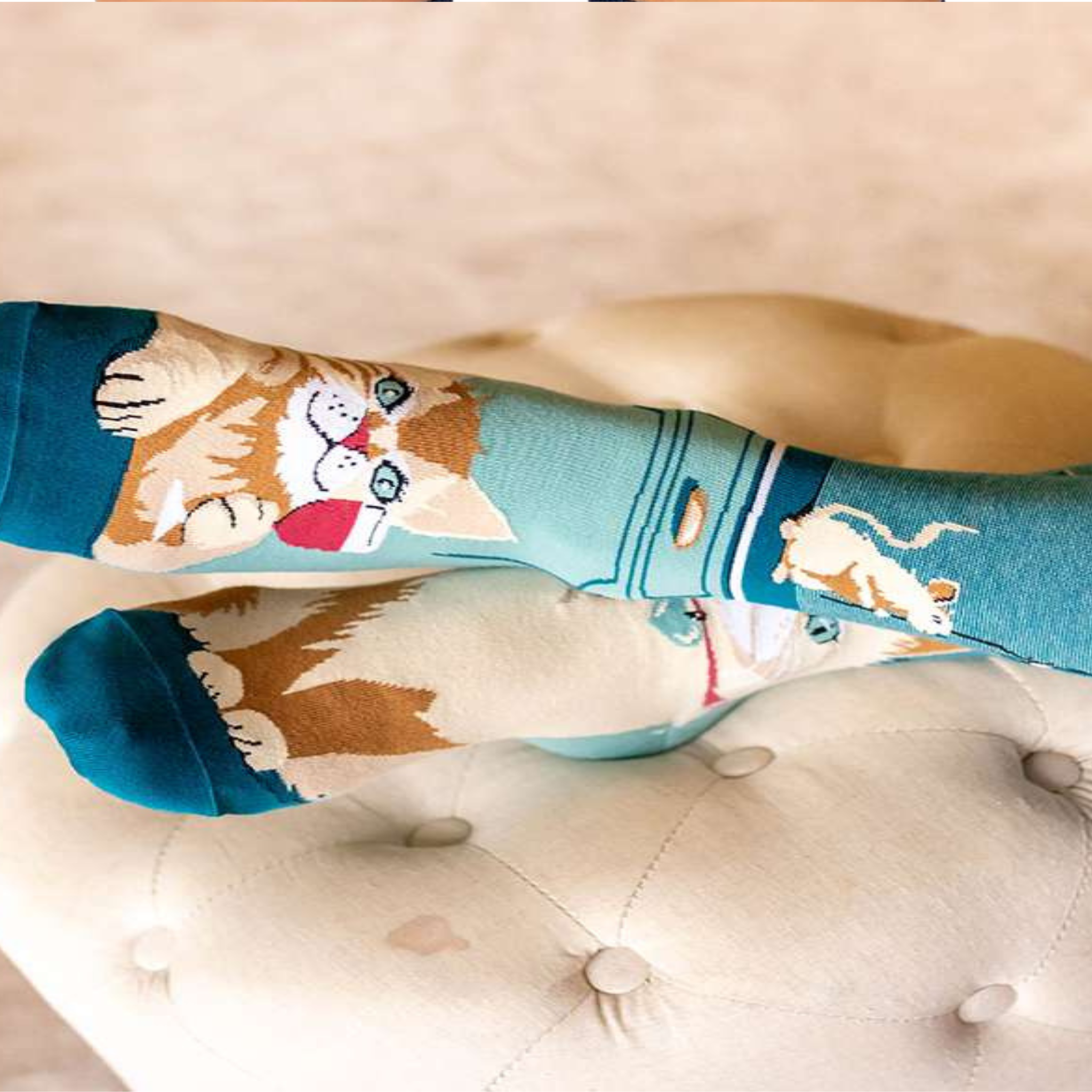 Voir la diapositive 3 : PIRIN HILL Chaussettes arty chats & souris