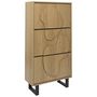 Voir la diapositive 3 : The Home Deco Factory Meuble à chaussure 3 portes CALYPSO - Beige