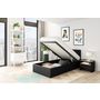 Voir la diapositive 2 : Lit coffre 90x190cm sommier inclus avec tête de lit WILLOW