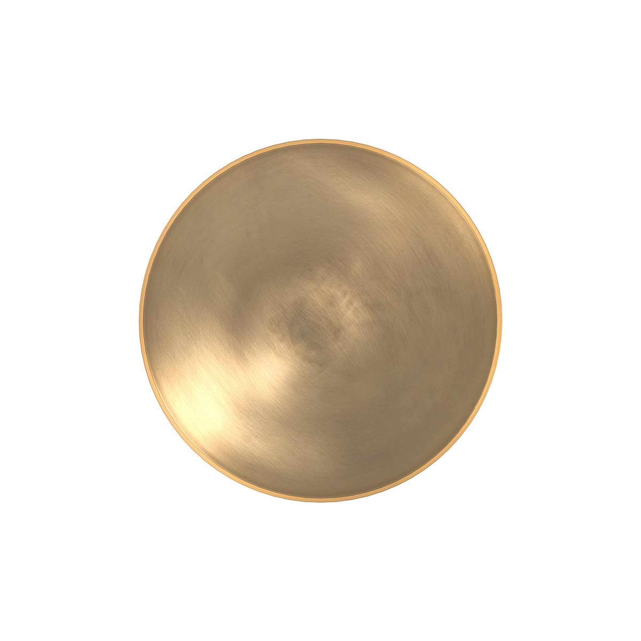 Voir la diapositive 5 : MAISON PAVANE Table d'appoint ronde en métal vert d'eau et laiton d44,5 cm-lyne