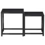Voir la diapositive 3 : VIDAXL Tables à thé 2 pcs MDF Noir