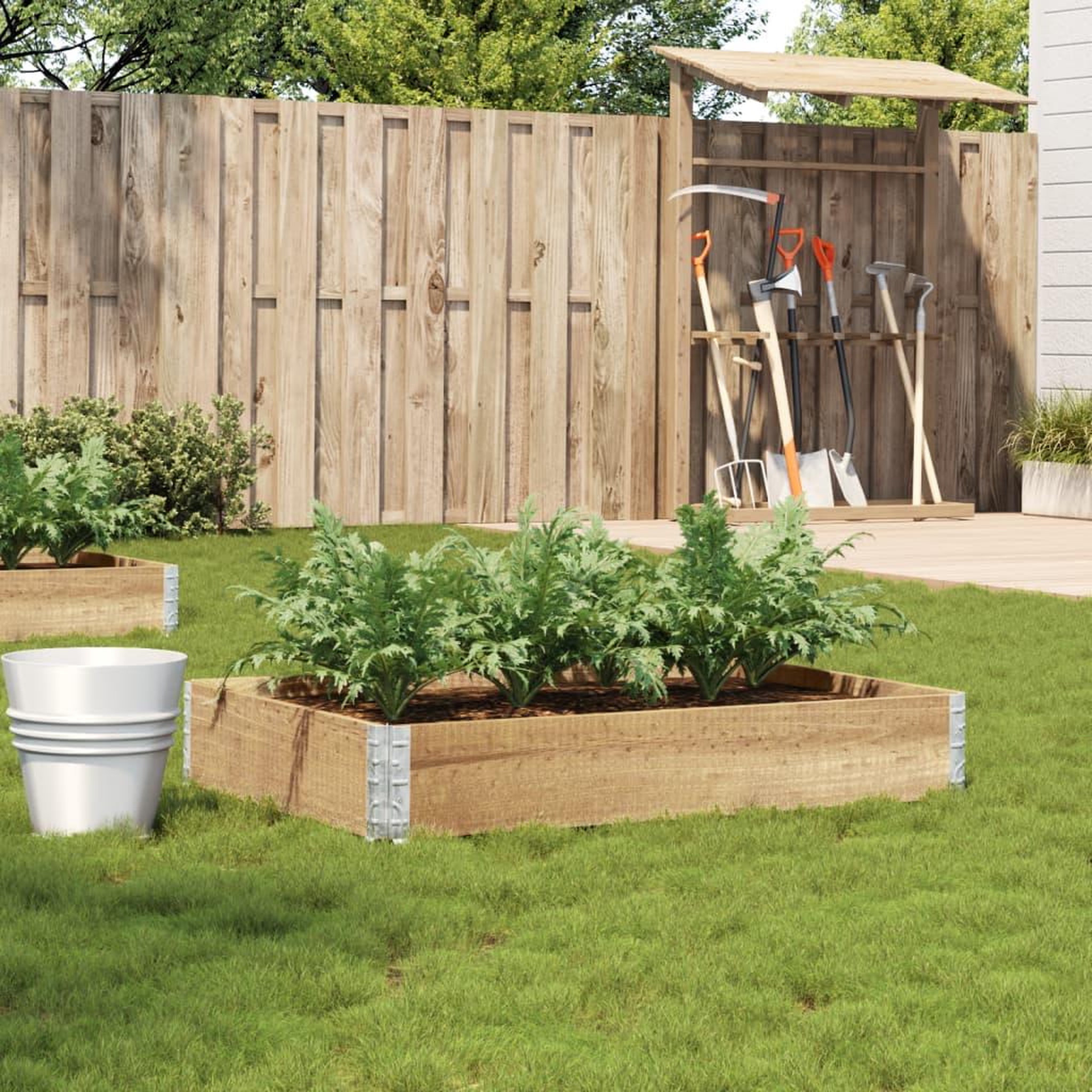 VIDAXL Jardiniere 100x50 cm bois de pin massif