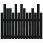 Voir la diapositive 5 : VIDAXL Tete de lit murale Noir 95,5x3x80 cm Bois massif de pin