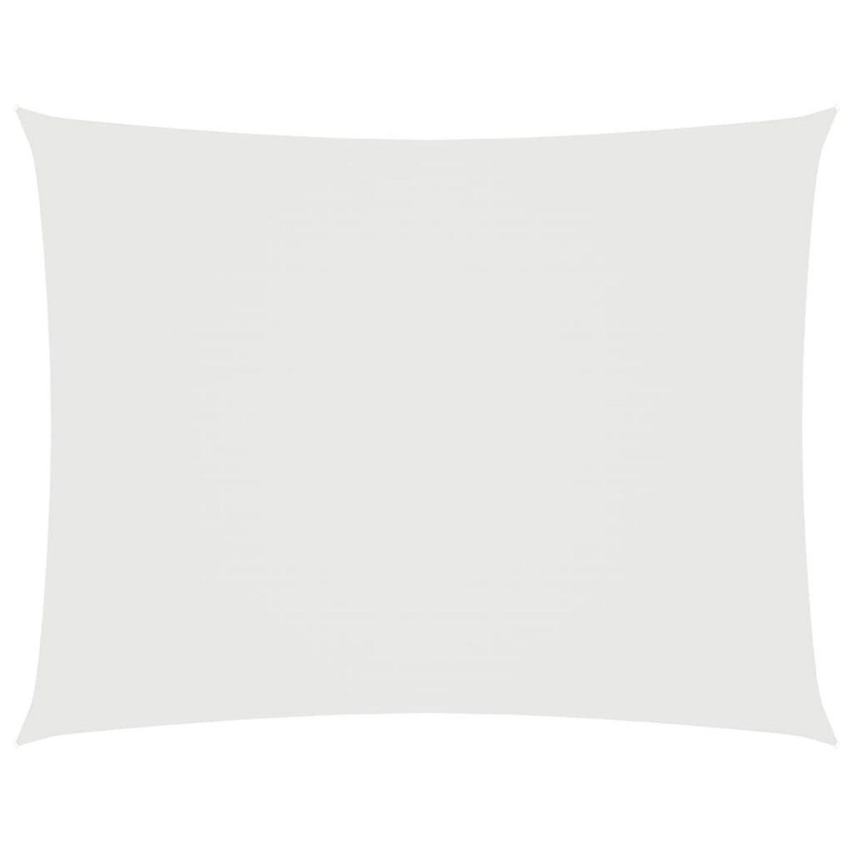 VIDAXL Voile de parasol tissu oxford rectangulaire 2,5x3,5 m blanc