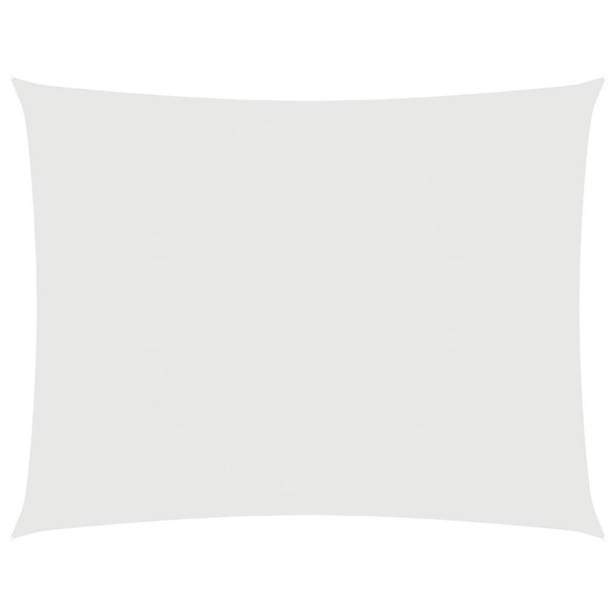 VIDAXL Voile de parasol tissu oxford rectangulaire 2,5x3,5 m blanc
