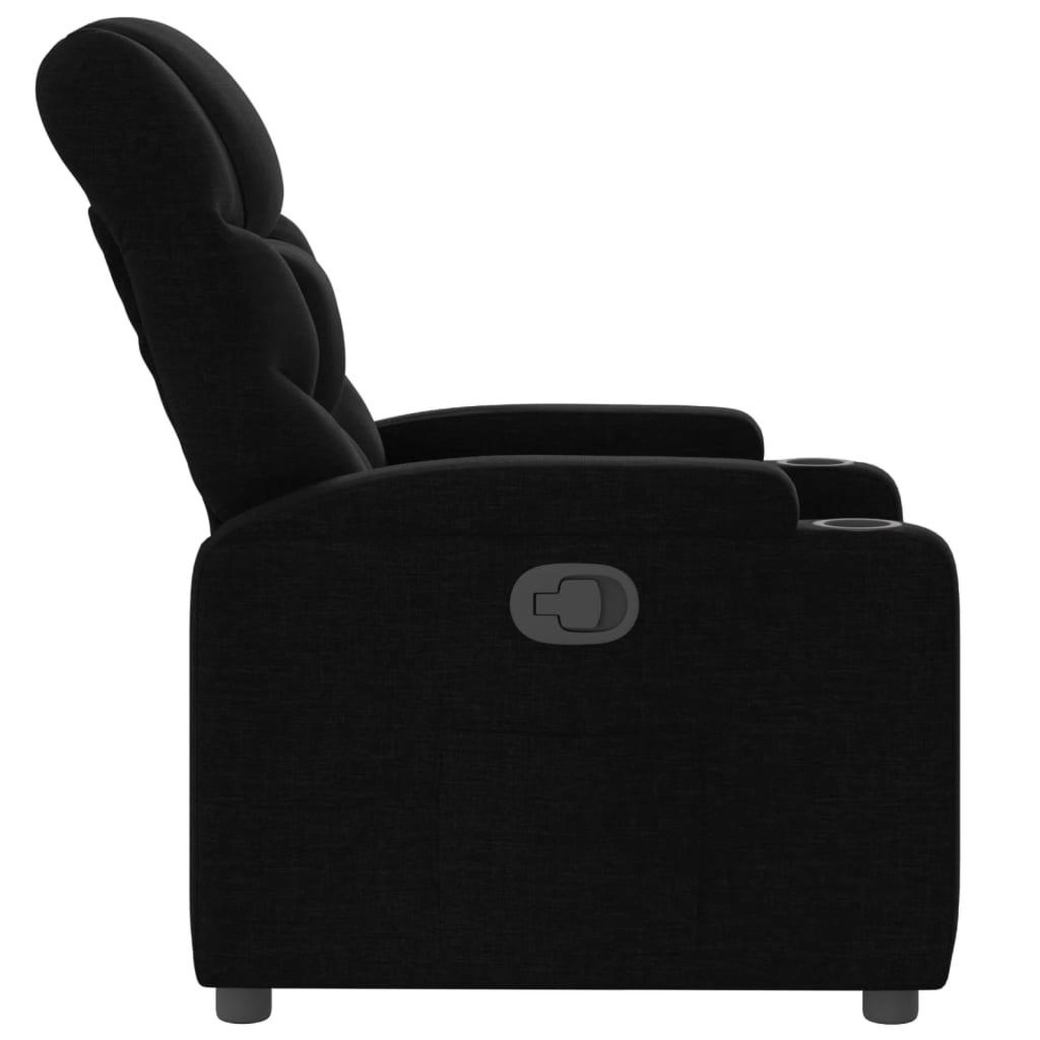 Voir la diapositive 4 : VIDAXL Fauteuil inclinable Noir Tissu