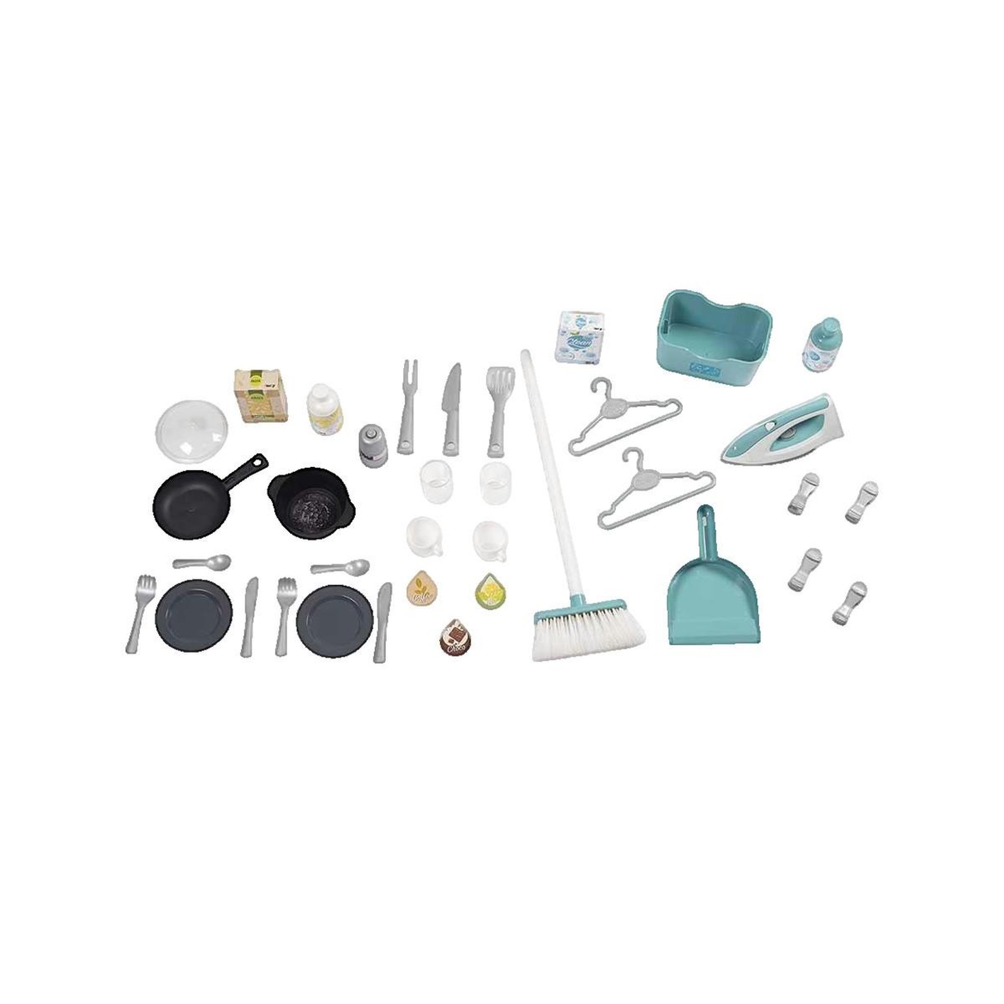 Voir la diapositive 2 : SMOBY Ensemble de jeu 2 en 1 Cuisine Smoby Tefal Cleaning