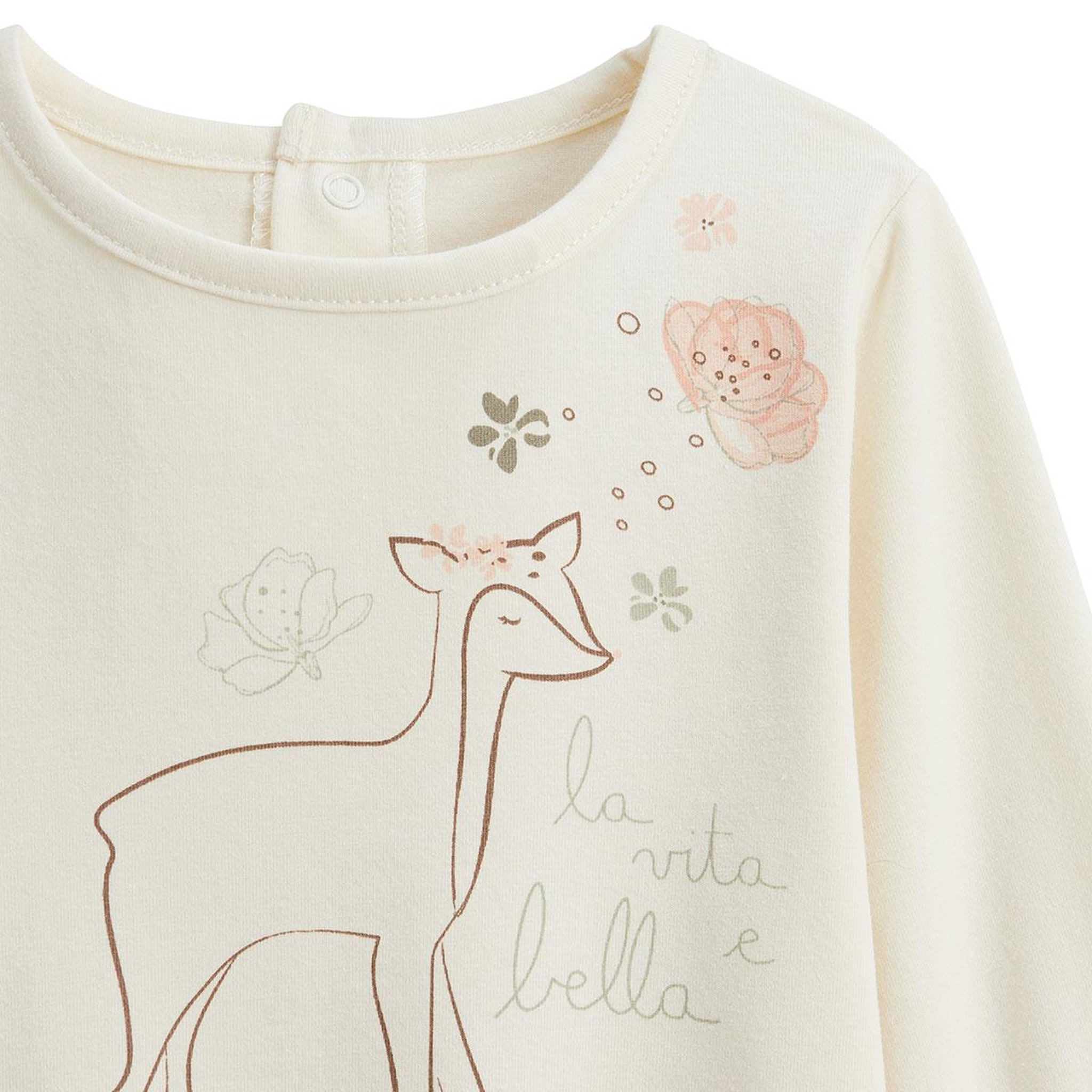 Voir la diapositive 5 : Petit Béguin Lot de 2 t-shirts enfant manches longues Lison