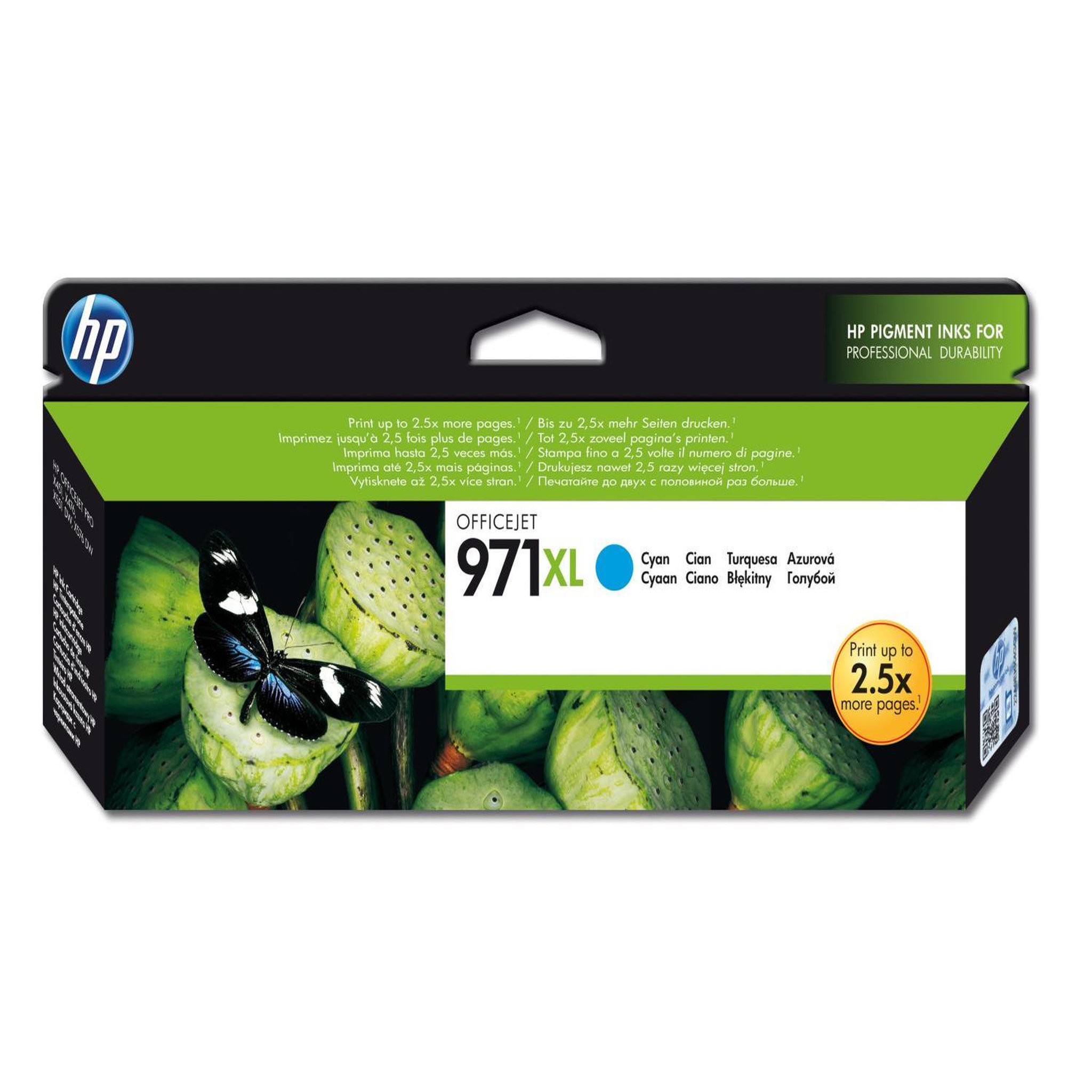 Voir la diapositive 2 : HP HP 971XL cartouche dencre cyan grande capacite authentique pour HP Officejet Pro X451/X476/X551/X576 CN626AE