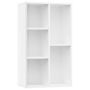 Voir la diapositive 2 : VIDAXL Bibliotheque/Buffet Blanc 50x25x80 cm Bois d'ingenierie