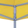 Voir la diapositive 5 : VIDAXL Toit de tente de reception 2x2 m Jaune 270 g/m^2