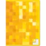 AUCHAN Cahier piqué 17x22cm 96 pages grands carreaux Seyes orange motif triangles