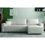 Voir la diapositive 2 : CONCEPT USINE Canapé convertible d'angle réversible 4 places velours côtelé beige COSY