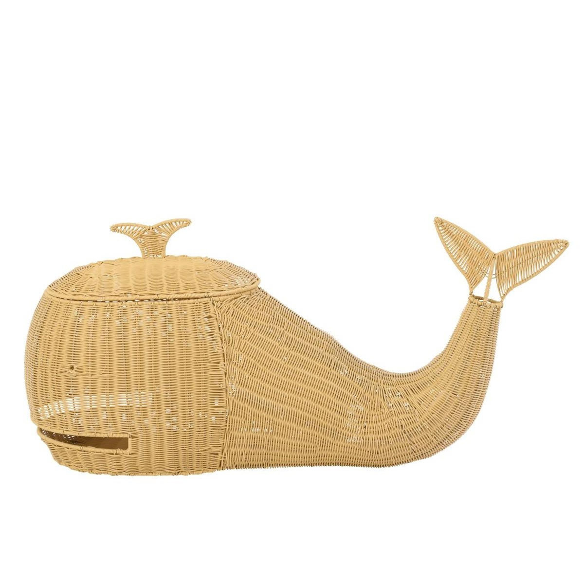Paris Prix Panier de Rangement Enfant  Baleine  90cm Naturel
