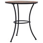 Voir la diapositive 2 : VIDAXL Table de bistro mosaïque Orange/gris 60 cm Ceramique