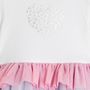 Voir la diapositive 2 : INEXTENSO Robe coeur à volants bébé fille