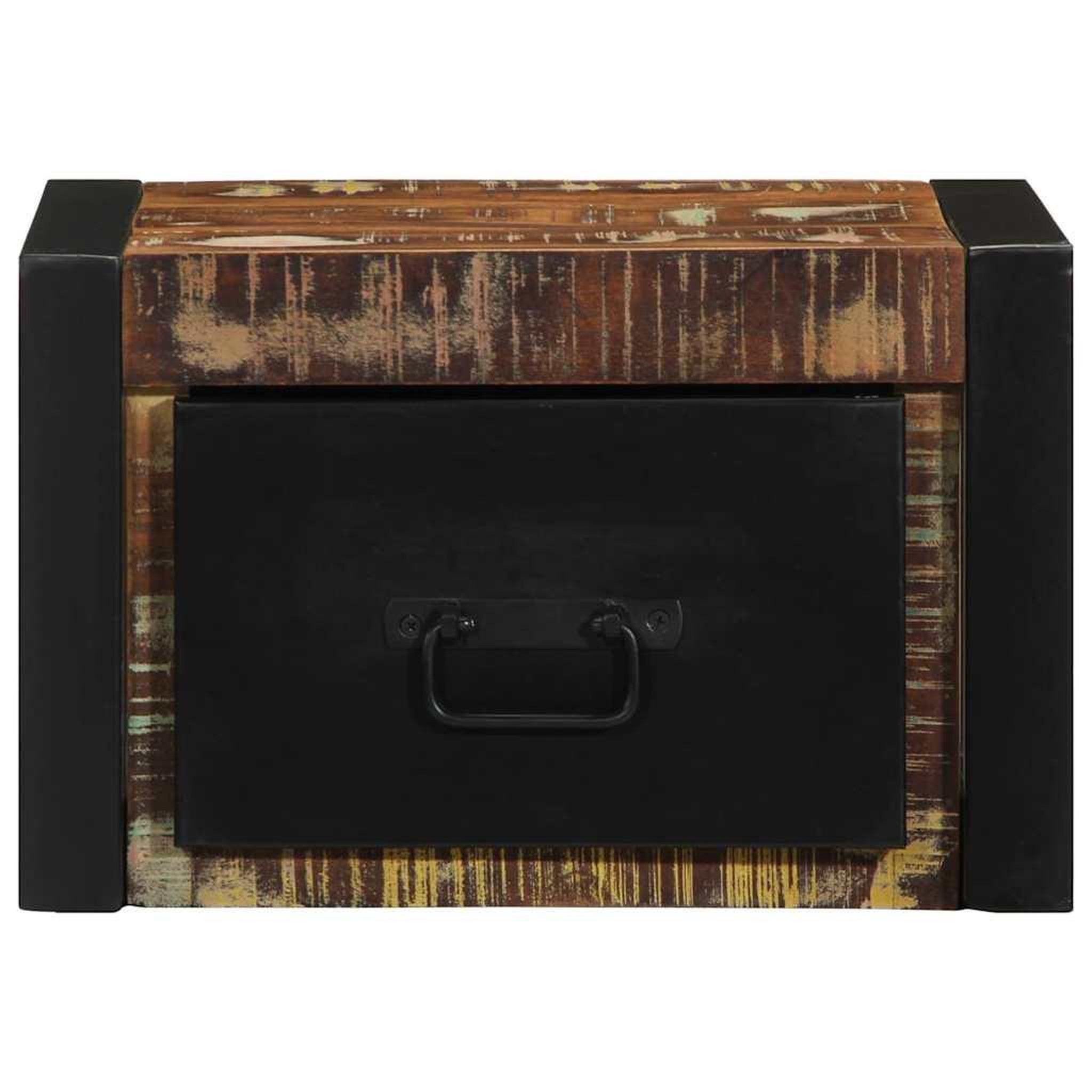 Voir la diapositive 5 : VIDAXL Table de chevet multicolore 40x35x25 cm bois de recuperation