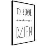 Paris Prix Affiche Murale Encadrée  Good Day. Coloris disponibles : Noir, Jaune