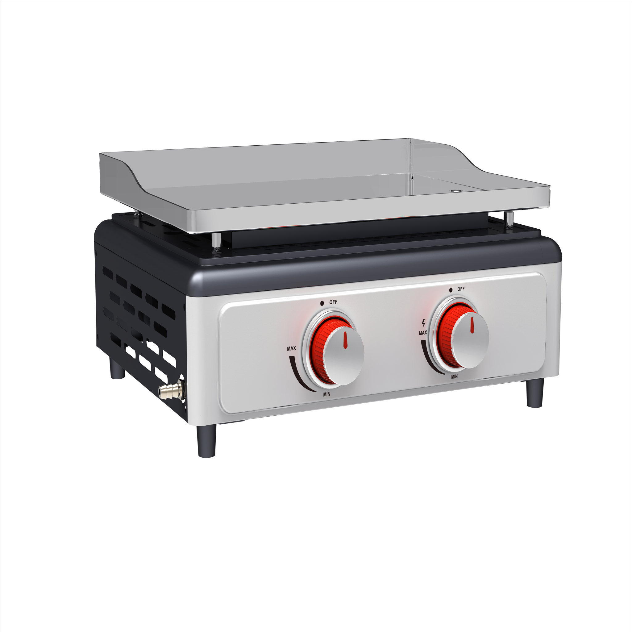 Plancha gaz 2 brûleurs 