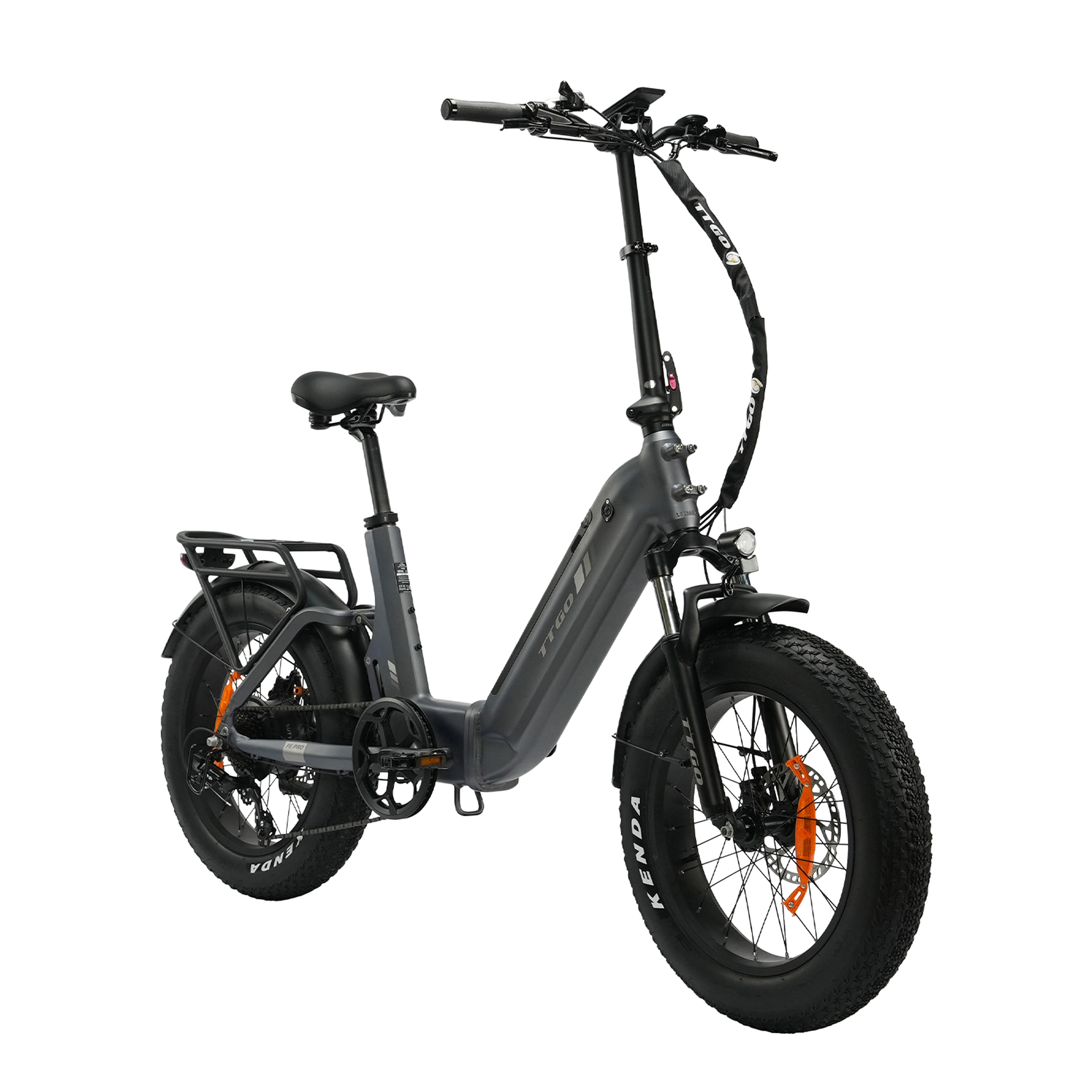 Voir la diapositive 5 : TTGO Vélo électrique pliant TTGO F6 PRO, 250 W, 48 V, 18 Ah, Fat Bike 20 pouces, triple suspension