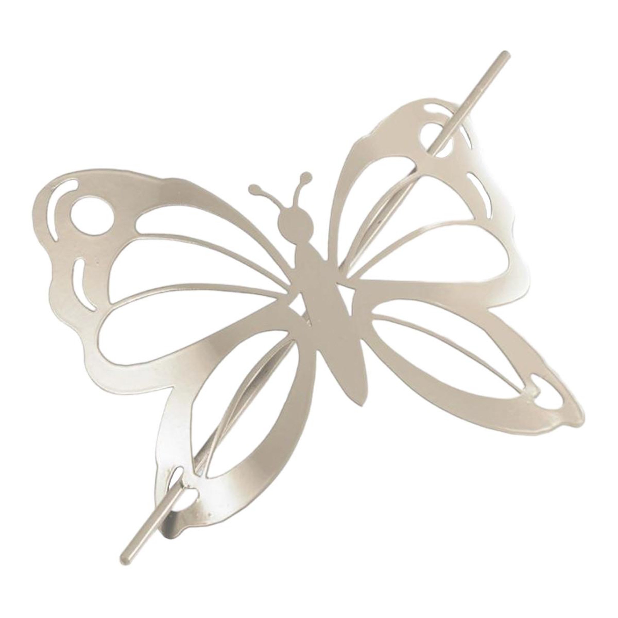 Douceur d'Intérieur Embrasse de rideau broche  farfalina  16cm taupe