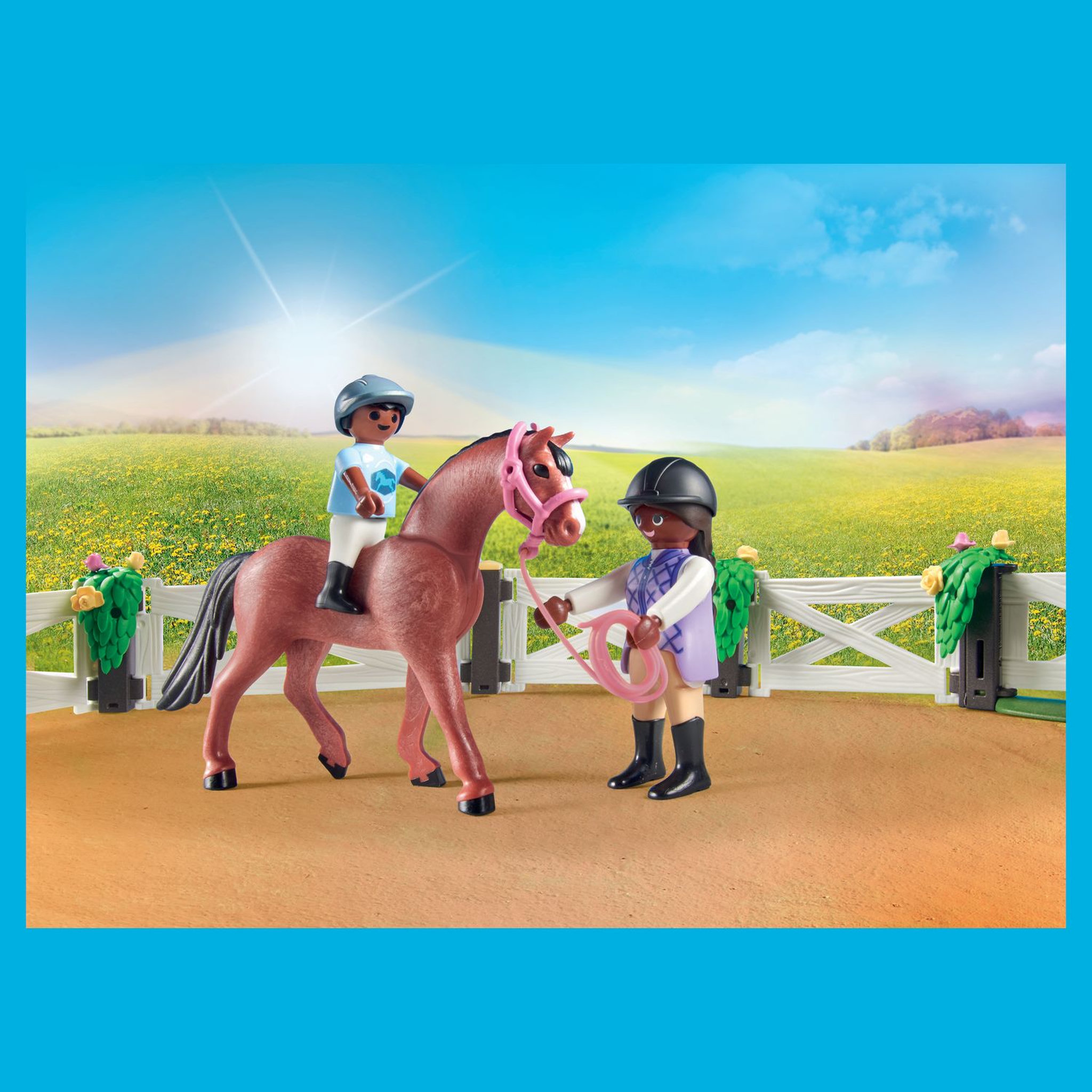 Voir la diapositive 5 : PLAYMOBIL 71238 - Étable carrière chevaux 