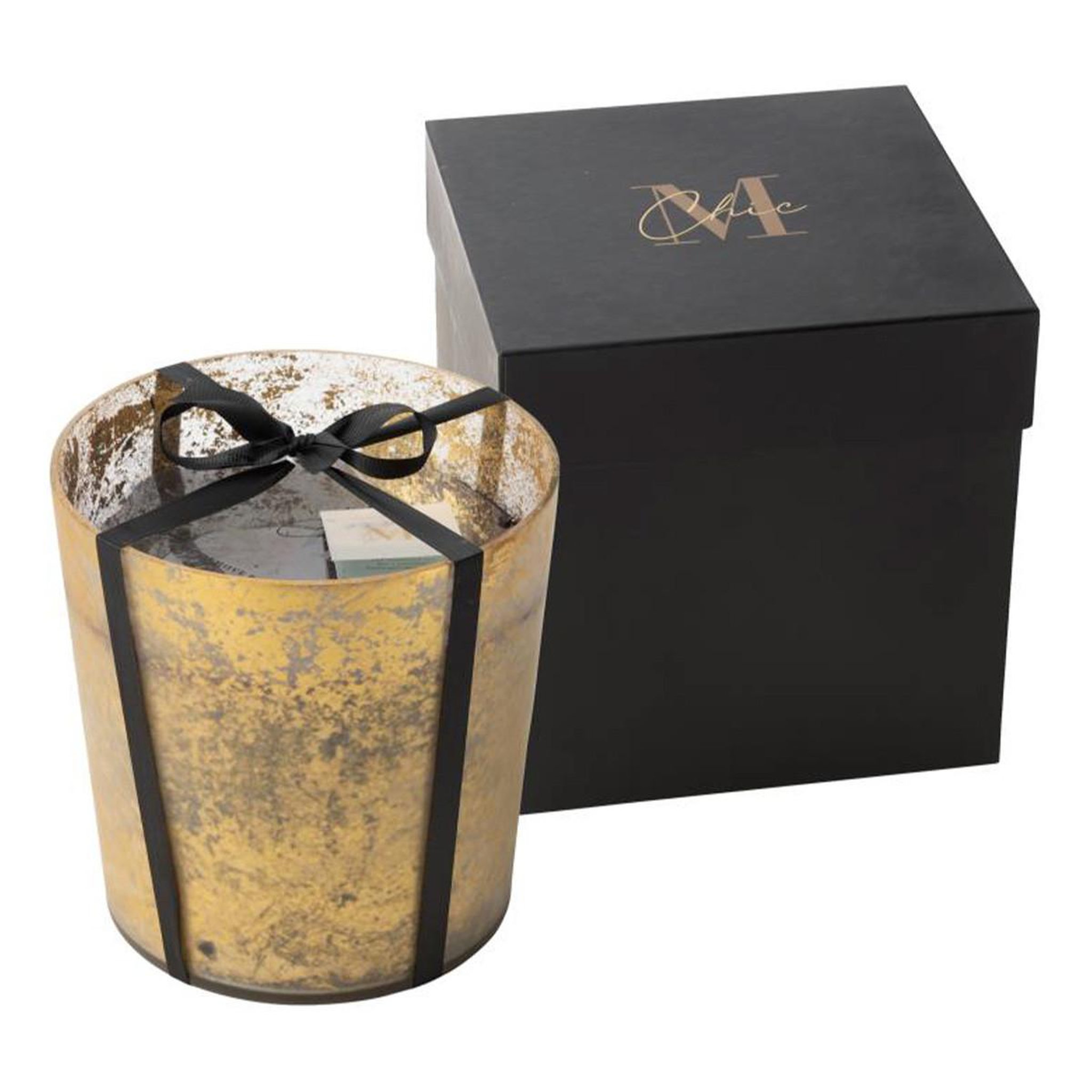 J-LINE Bougie parfumée  m-chic  21cm oud & amber