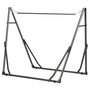Voir la diapositive 5 : OUTSUNNY Support de hamac pliable et réglable structure en acier noir