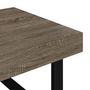 Voir la diapositive 5 : VIDAXL Table basse Gris et noir 120x60x40 cm MDF et fer