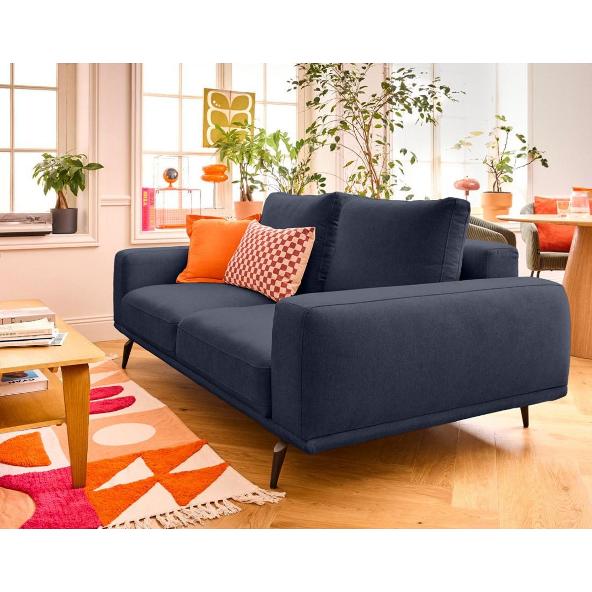 LISA DESIGN Vicence - canapé droit 2 places en tissu