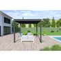 Voir la diapositive 7 : OMBREA Pergola Bioclimatique autoportée 3X4 m - Aluminium - Anthracite - VS OMBREA®