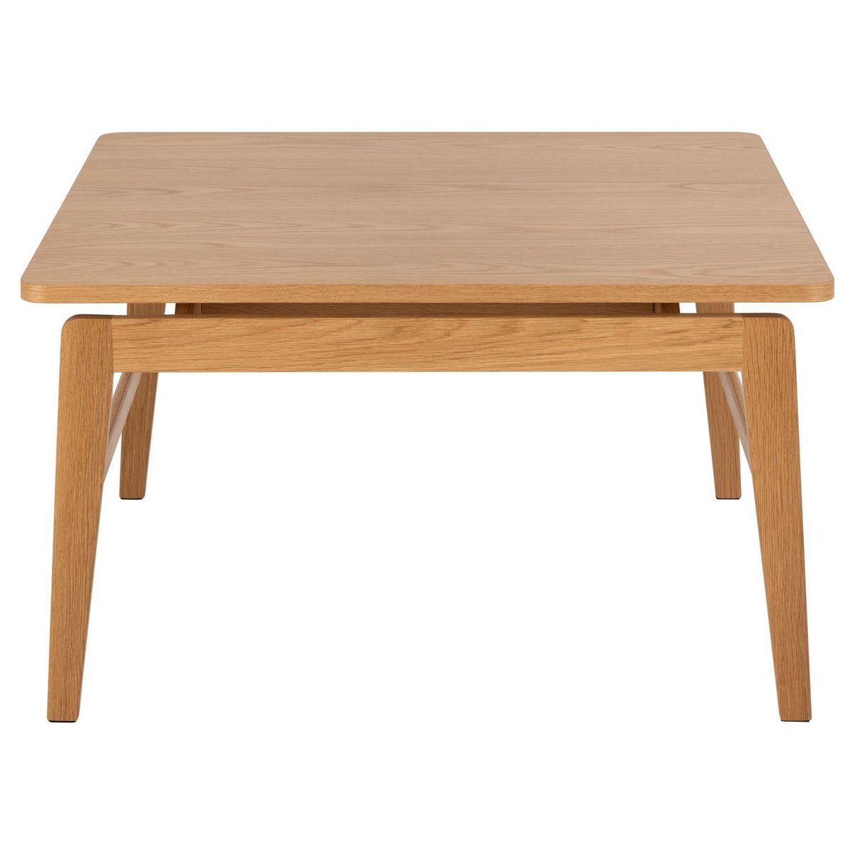 TOILINUX Table basse carrée en chêne AREN - Marron