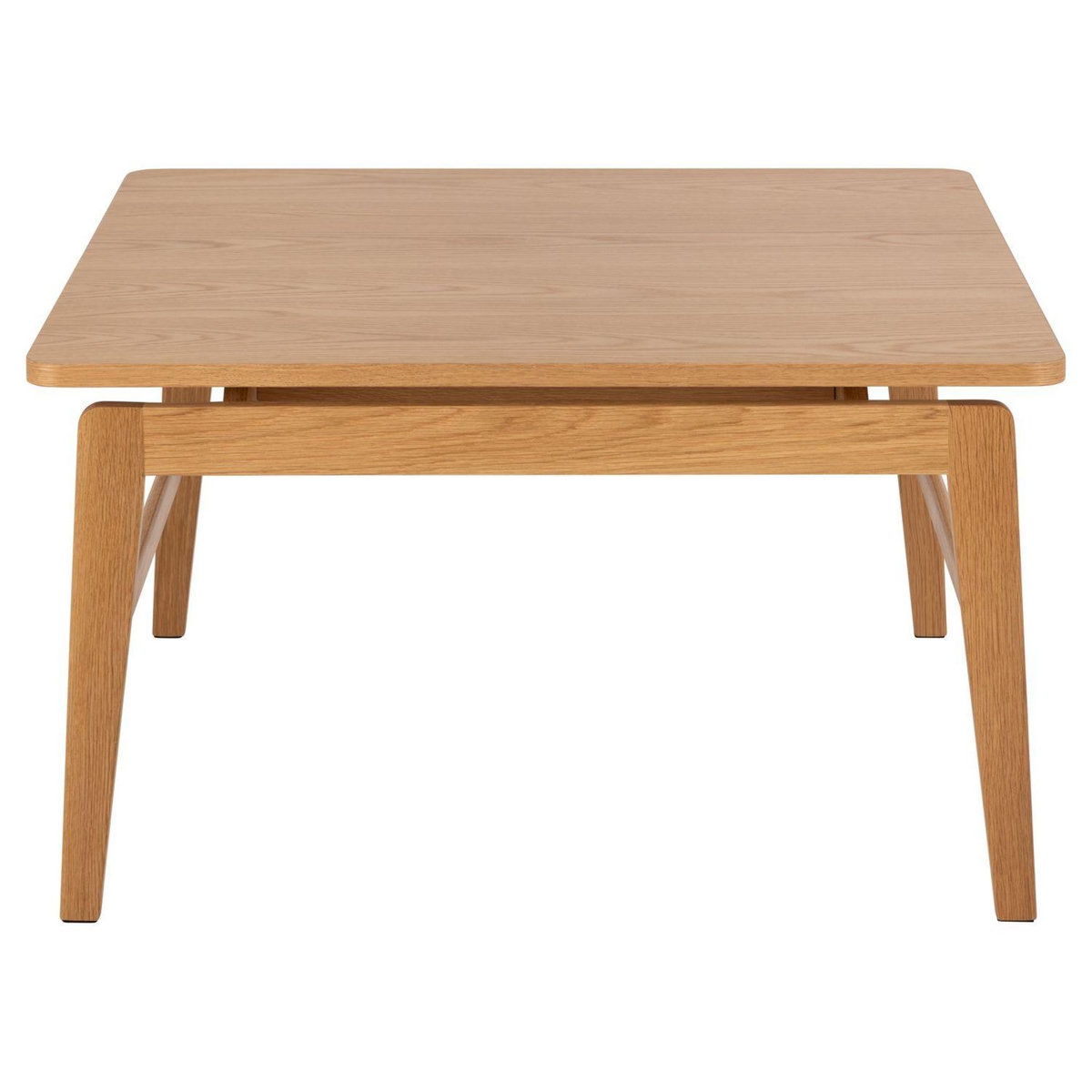 TOILINUX Table basse carrée en chêne AREN - Marron