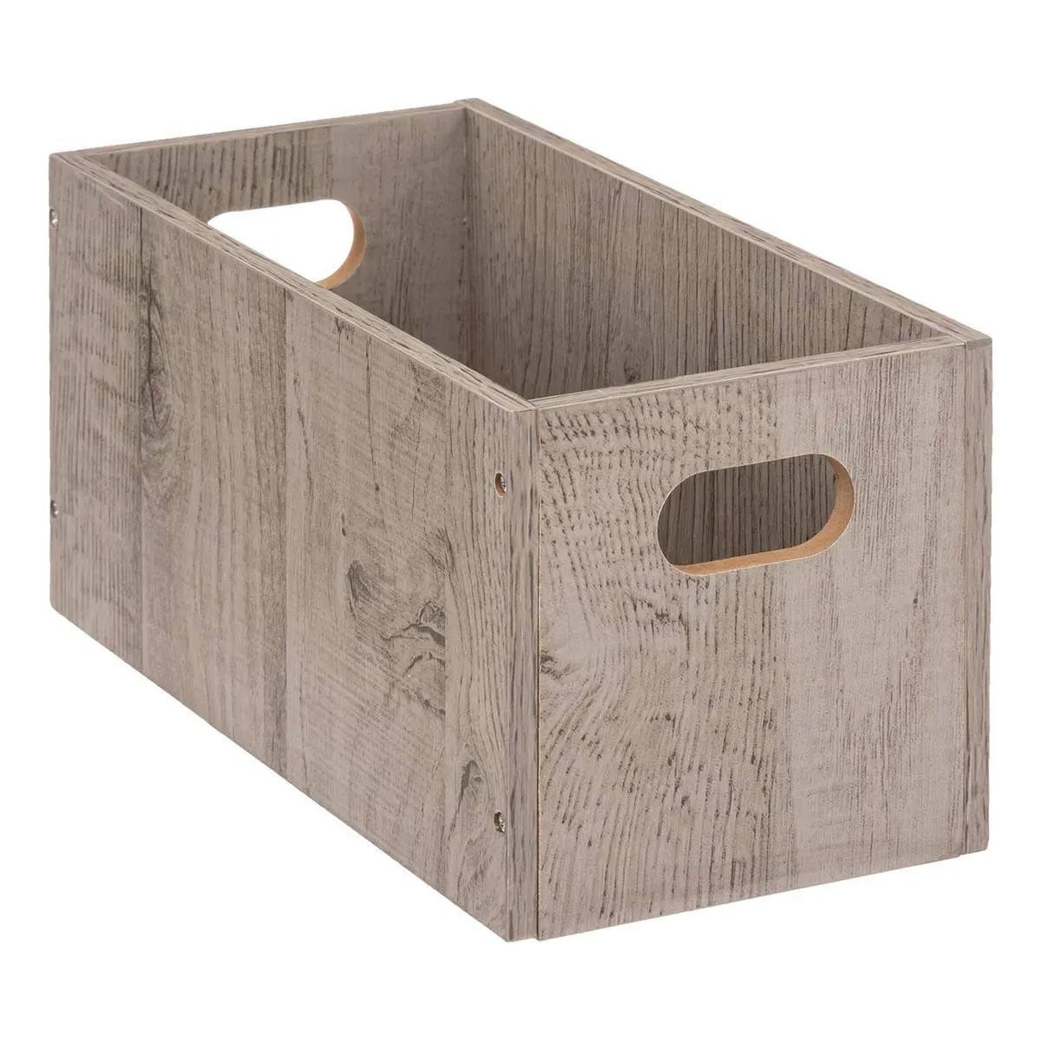 Voir la diapositive 1 : FIVE Boîte de rangement en bois  mix n'modul  15x30cm gris