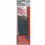 Rayher 10 pinceaux synthétiques - tailles 0 à 8