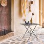 Voir la diapositive 2 : SWEEEK Table jardin bistrot pliable - Emilia carrée - Table carrée 70x70cm en acier thermolaqué