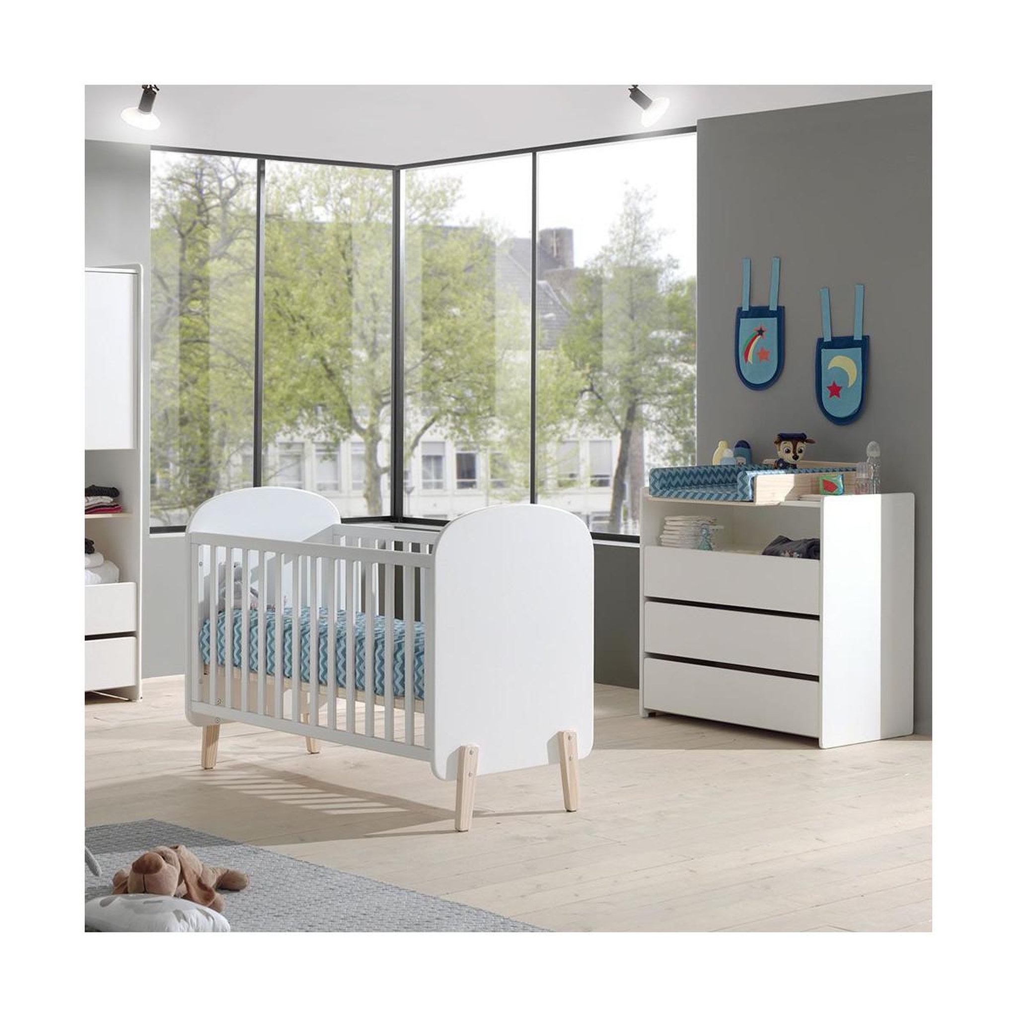 Voir la diapositive 3 : Paris Prix Plan à langer pour commode  kiddy  72cm naturel