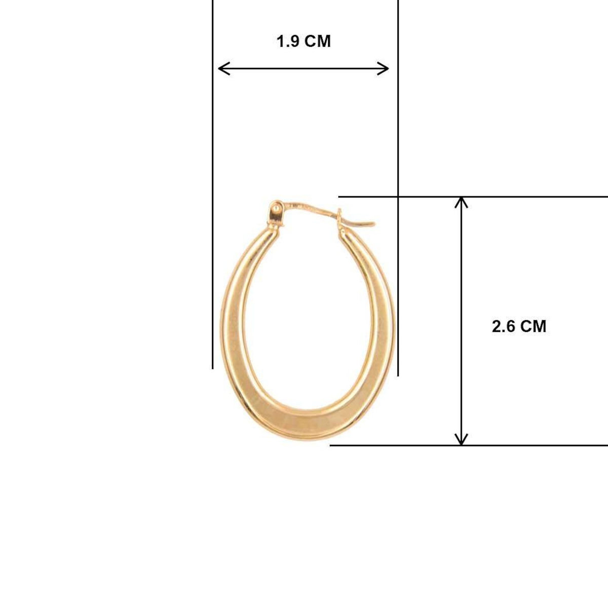 L'ATELIER D'AZUR Boucles d'Oreilles Créoles - Or Jaune - Femme
